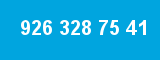 926 328 75 41 926 328 75 41